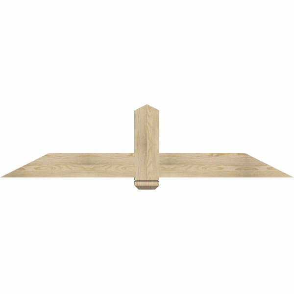 Ekena Millwork Eugene Rough Sawn Timber Gable Bracket, Douglas Fir, 72"W x 18"H x 4"D x 6"F, 6/12 Pitch GBW072X18X0406EUG00RDF - main